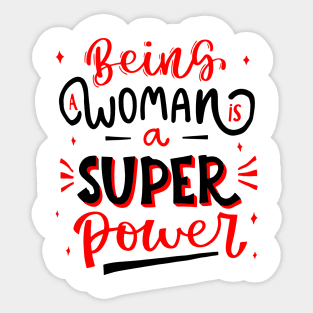 Islamabad United Being A Woman Is A Super Power Sticker